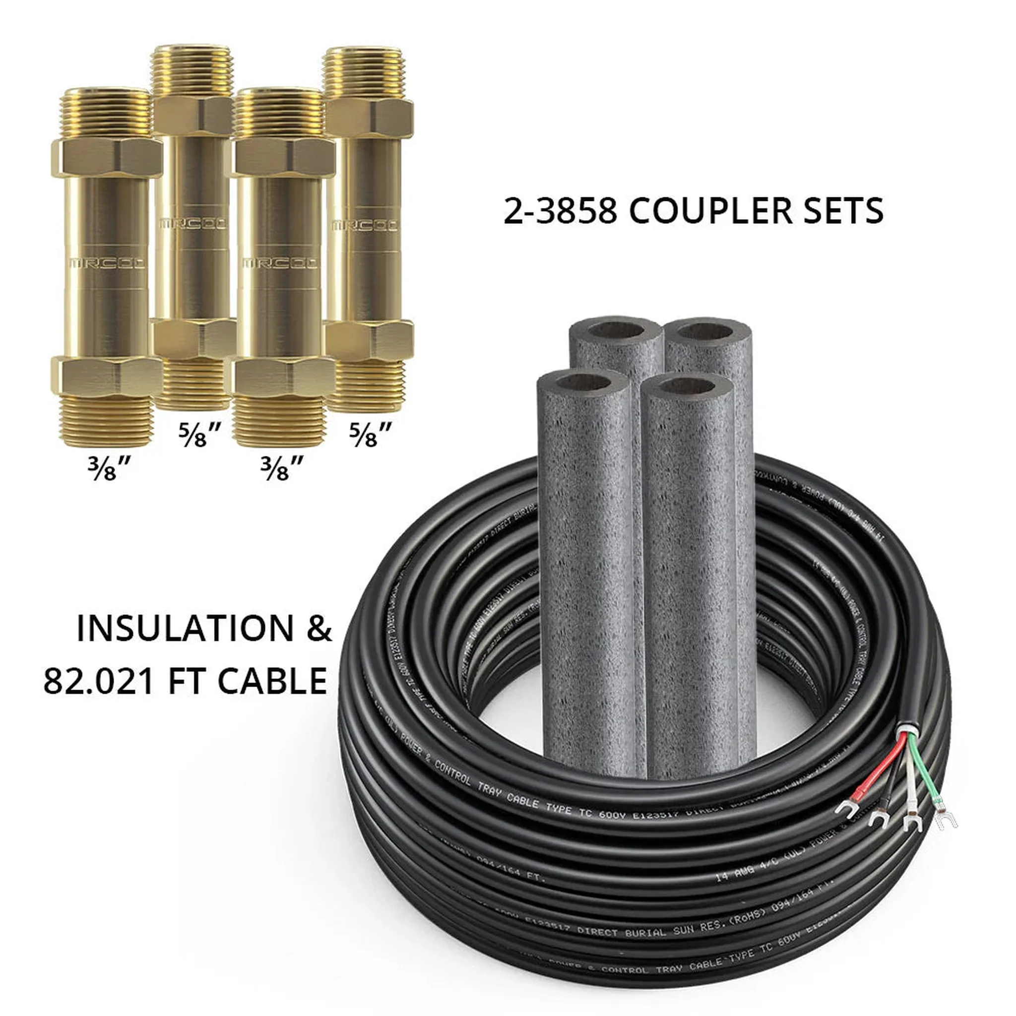 MRCOOL DIY 75ft (50 ft + 25 ft) 3/8 x 5/8 Lineset for DIY 24K & 36K Indoor, 4th Generation, DIY75-3858C - Image 3